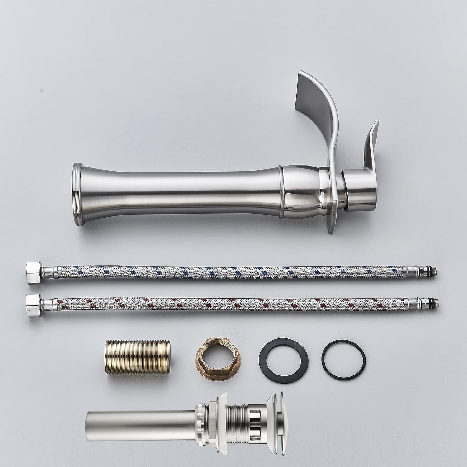 Limited Discount Votamuta Waterfall Spout Single Handle Bathroom Sink Vessel Faucet Mixer Tap Lavatory Faucets Tall Body Brushed Nickel with Pop Up Drain Up To 50% OFF Votamuta Waterfall Spout Single Handle Bathroom Sink Vessel Faucet Mixer Tap Lavatory Faucets Tall Body Brushed Nickel with Pop Up Drain