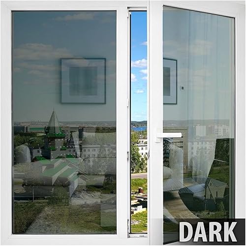 Miniatura 6 de BDF PRGY - Película de ventana de alta calidad, con alto control de calor y privacidad diurna, color gris (48 x 24 pies)