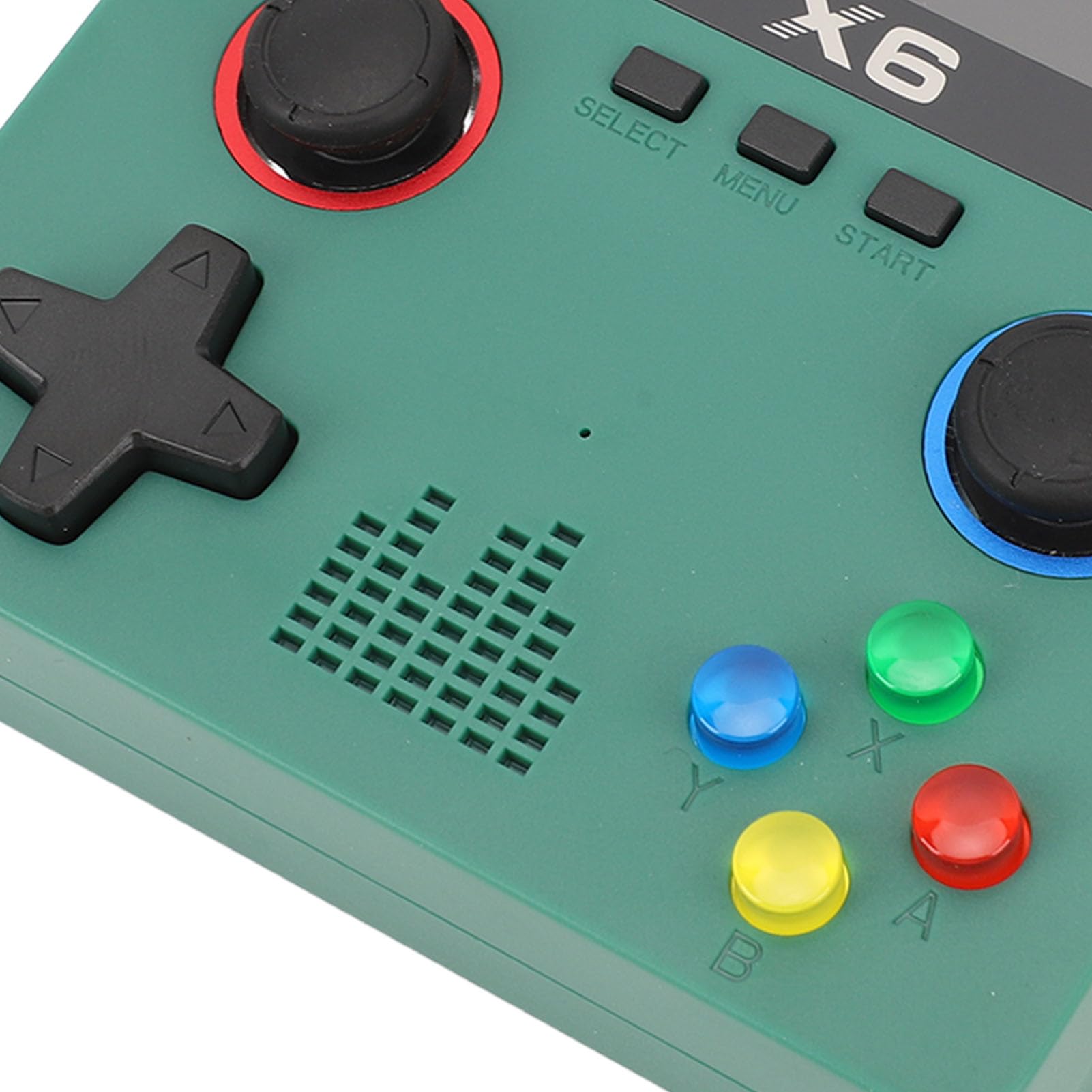Sxhlseller Handheld-Retro-Spielekonsole mit 32-GB-Karte, 3,5-Zoll-IPS-HD-Bildschirm, Dual-Rocker für Erwachsene, 2000-mAh-, 6 Stunden Spielzeit (Green)