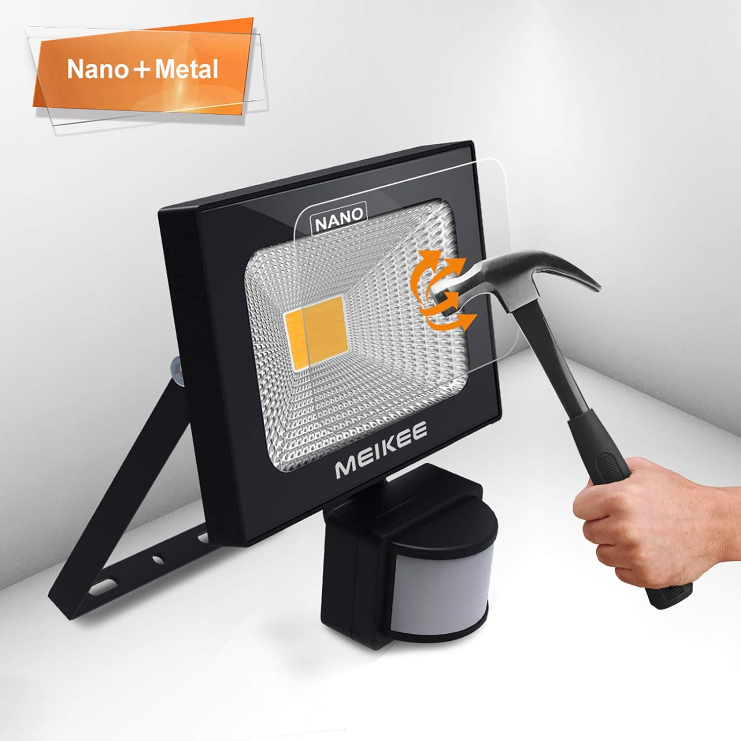 Dimensions of MEIKEE 20W floodlight