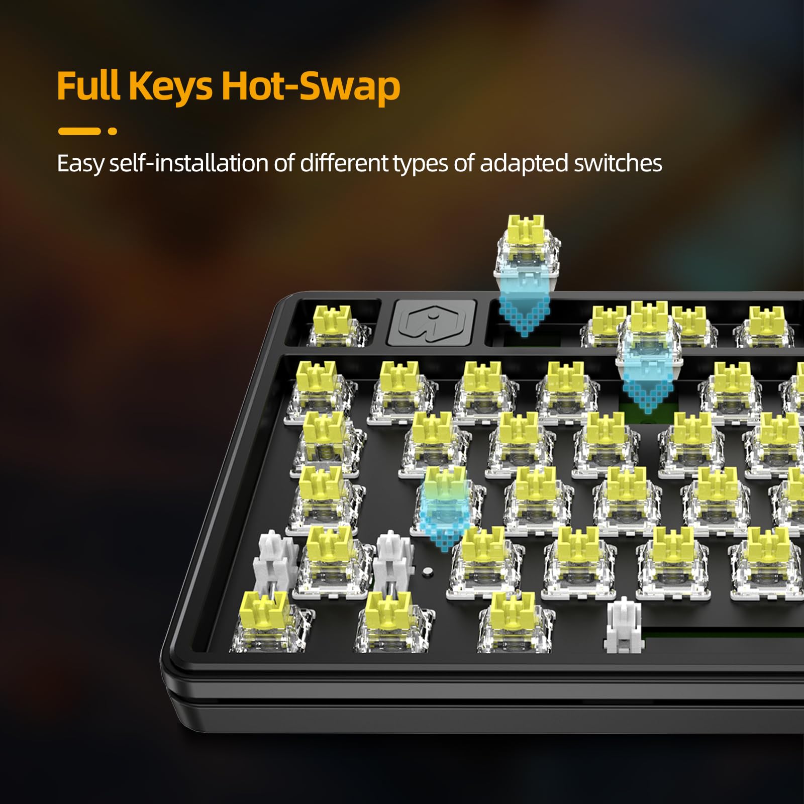 Amazon.com: IROK NA87PRO 87 Keys Wired Magnetic Keyboard, RGB, hot