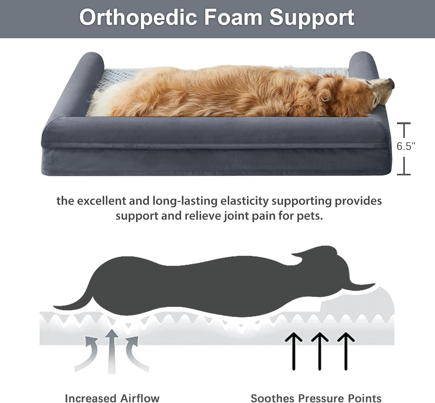Ultimate Comfort: WNPETHOME Orthopedic Dog Bed Review for Large Dogs