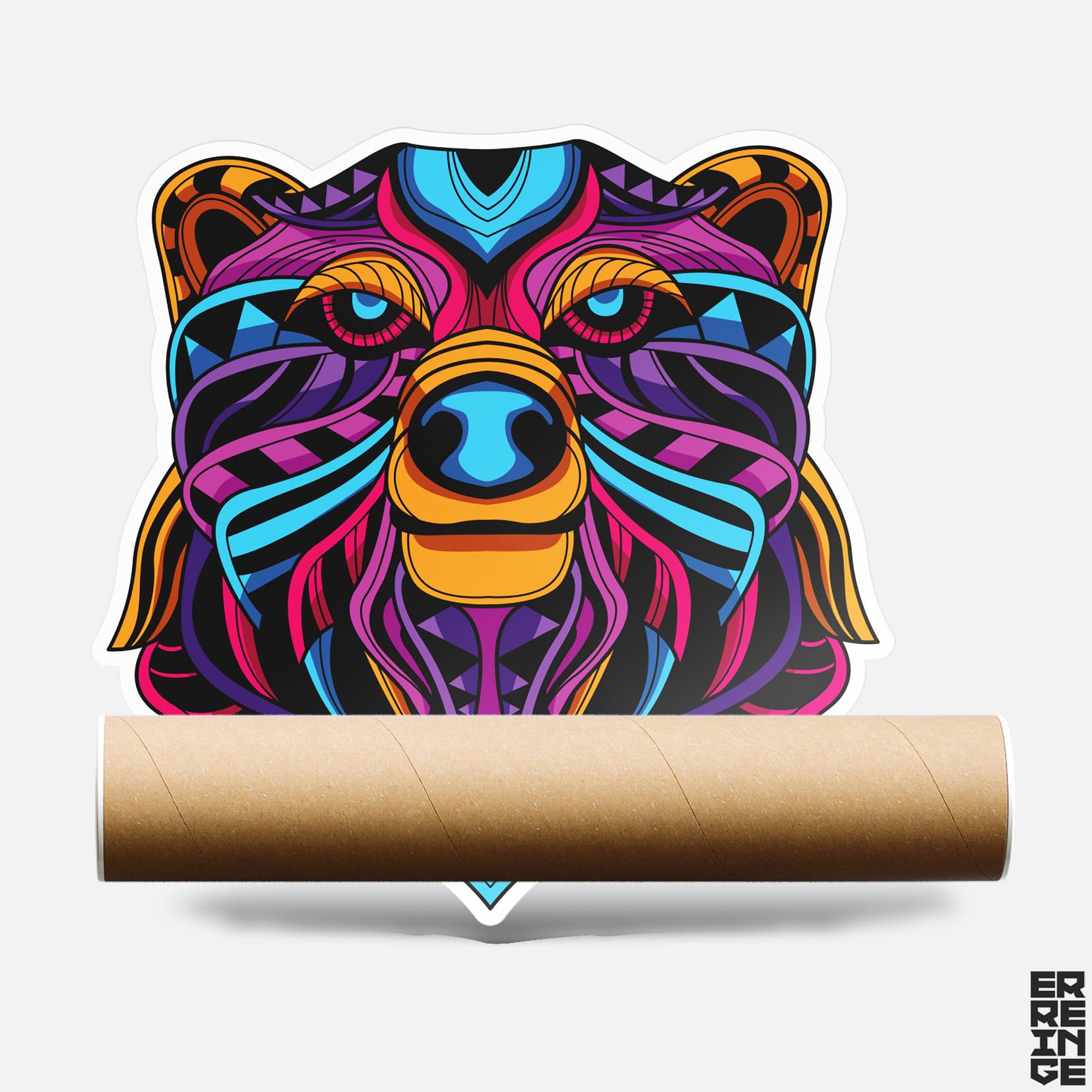Adesivo 35 cm ORSO TRIBALE - Sticker PVC