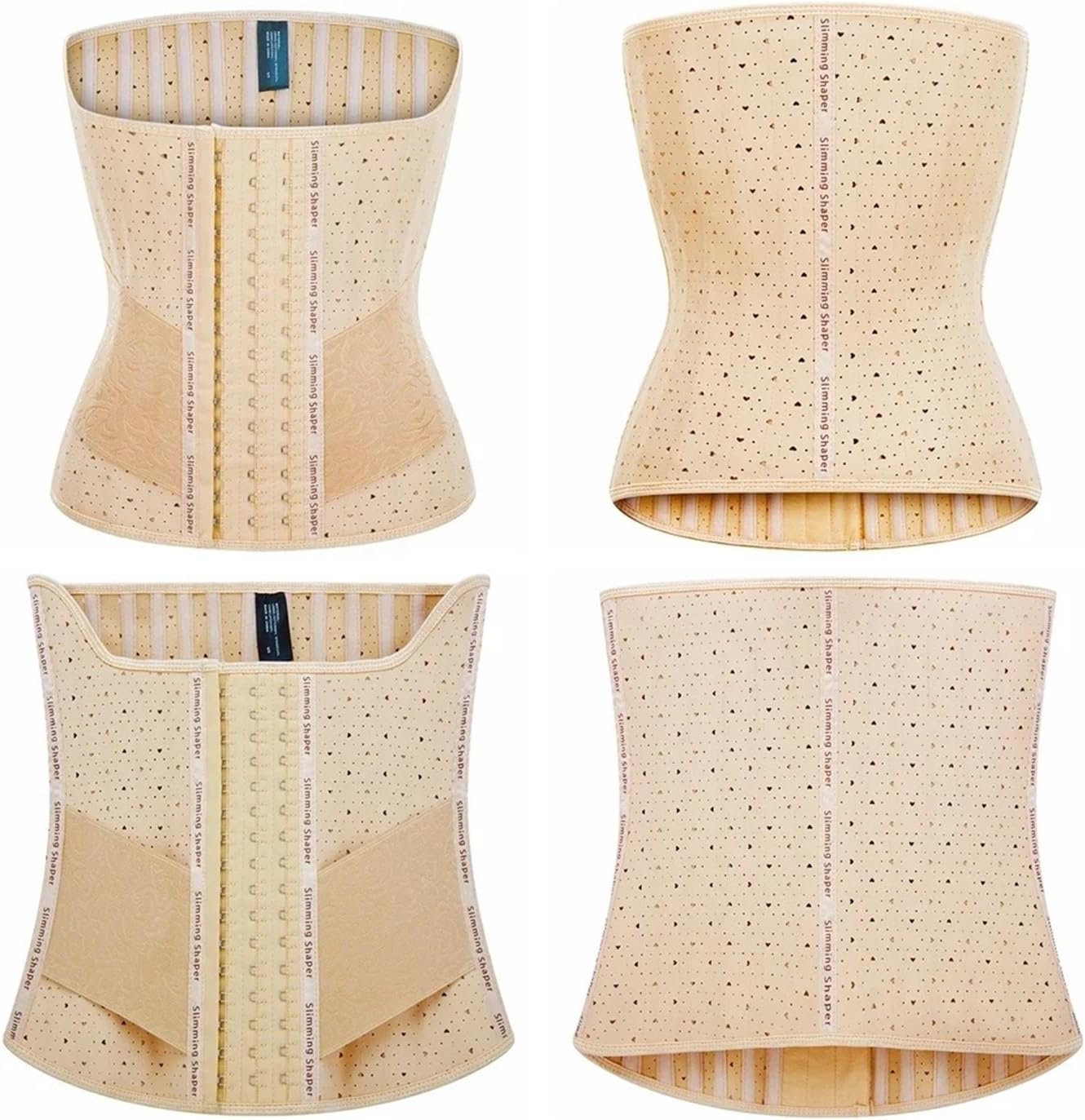 Women's 25 Steel Bones Latex Waist Trainer - Long Torso Tummy Control Corset, Slimming Belly Body Shaper Shapewear