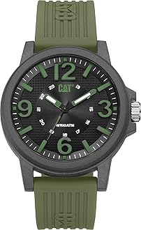CAT Groovy Men Watch, 44.5 mm case, Polycarbonate case, Silicone Strap