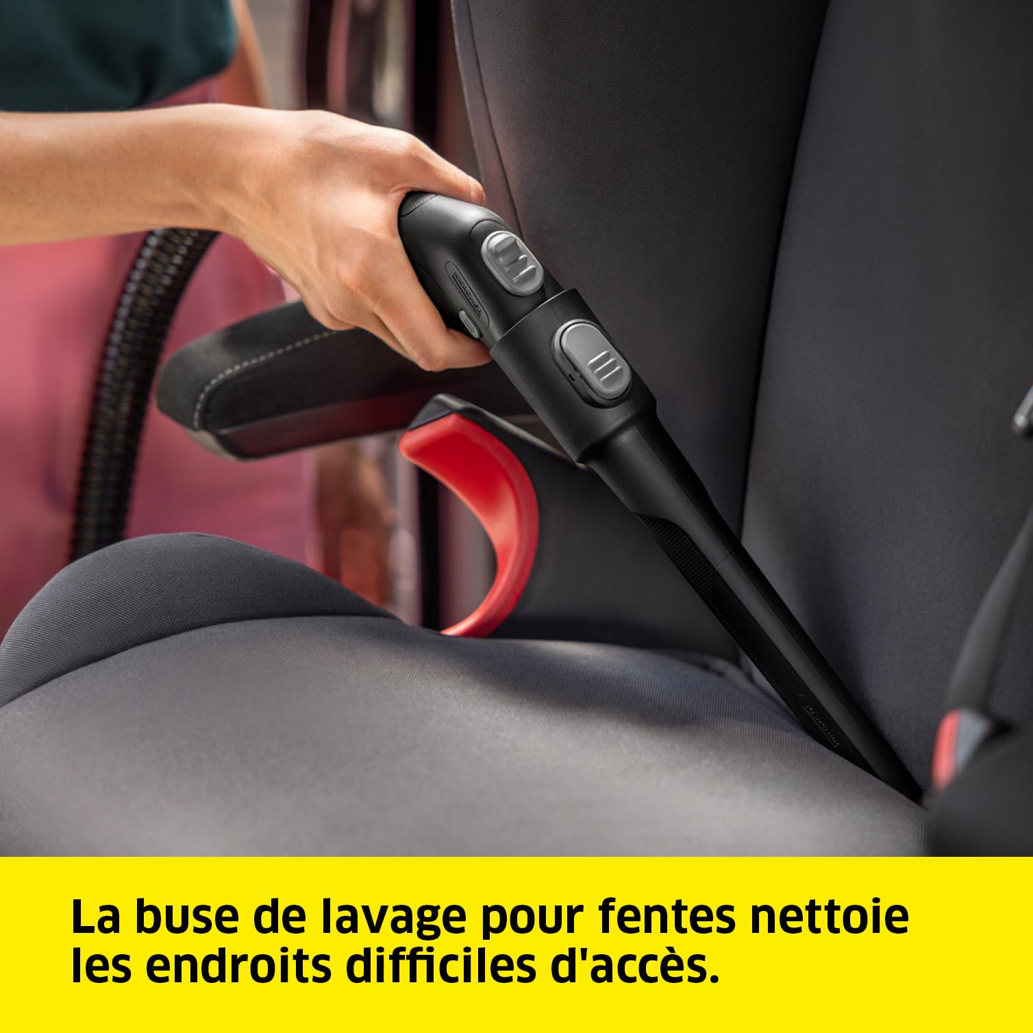 KÄRCHER Shampouineuse SE 3 Compact, Aspiration : 500W, Réservoir Eau : 1,7L, Surface : 2,76m2, Poids : 4,1kg, Flexible d'Aspiration, Buses de Lavage : Tissus et Fentes