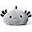 Onsoyours Cute Axolotl Plushie, Soft Stuffed Animal Salamander Plush Pillow, Kawaii Plush Toy for Kids (Gray Axolotl, 13)