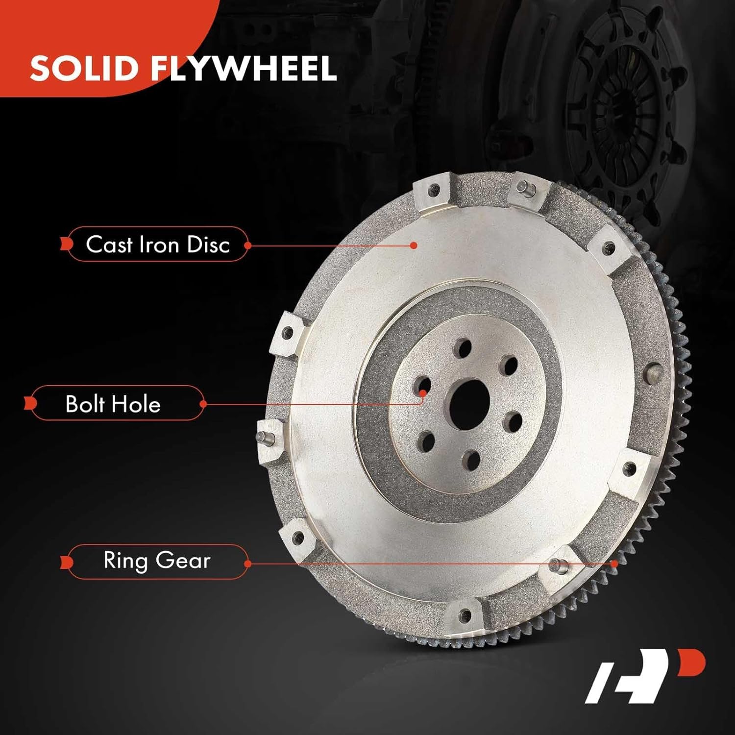 A-Premium Clutch Flywheel Compatible with Mazda MX-5 Miata 2006-2015 2.0L, 6 Bolt Holes, 112 Teeth, Manual Transmission, Replace# LFG211500