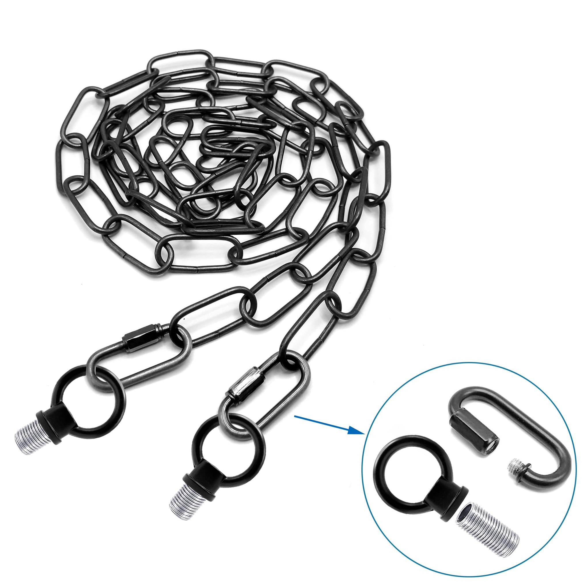 ECUDIS 6 Feet Black Pendant Light Fixture Chain — Amazon image 3