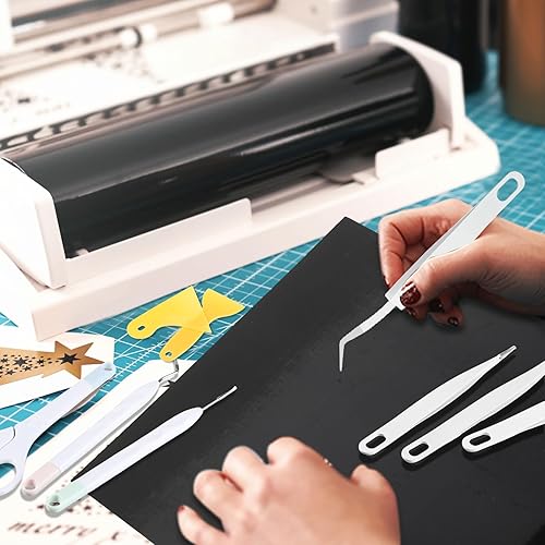 Miniatura 6 de Tenceur Paquete de 93 accesorios compatibles con Cricut Makers MachineExplore Air compatible con Cricut Starter Kit con hojas de vinilo adhesivas,