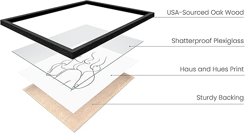 Miniatura 2 de Haus and Hues - Juego de 4 impresiones artísticas de línea minimalista  Pósteres de arte estético  Pintura minimalista para pared  Arte de pared