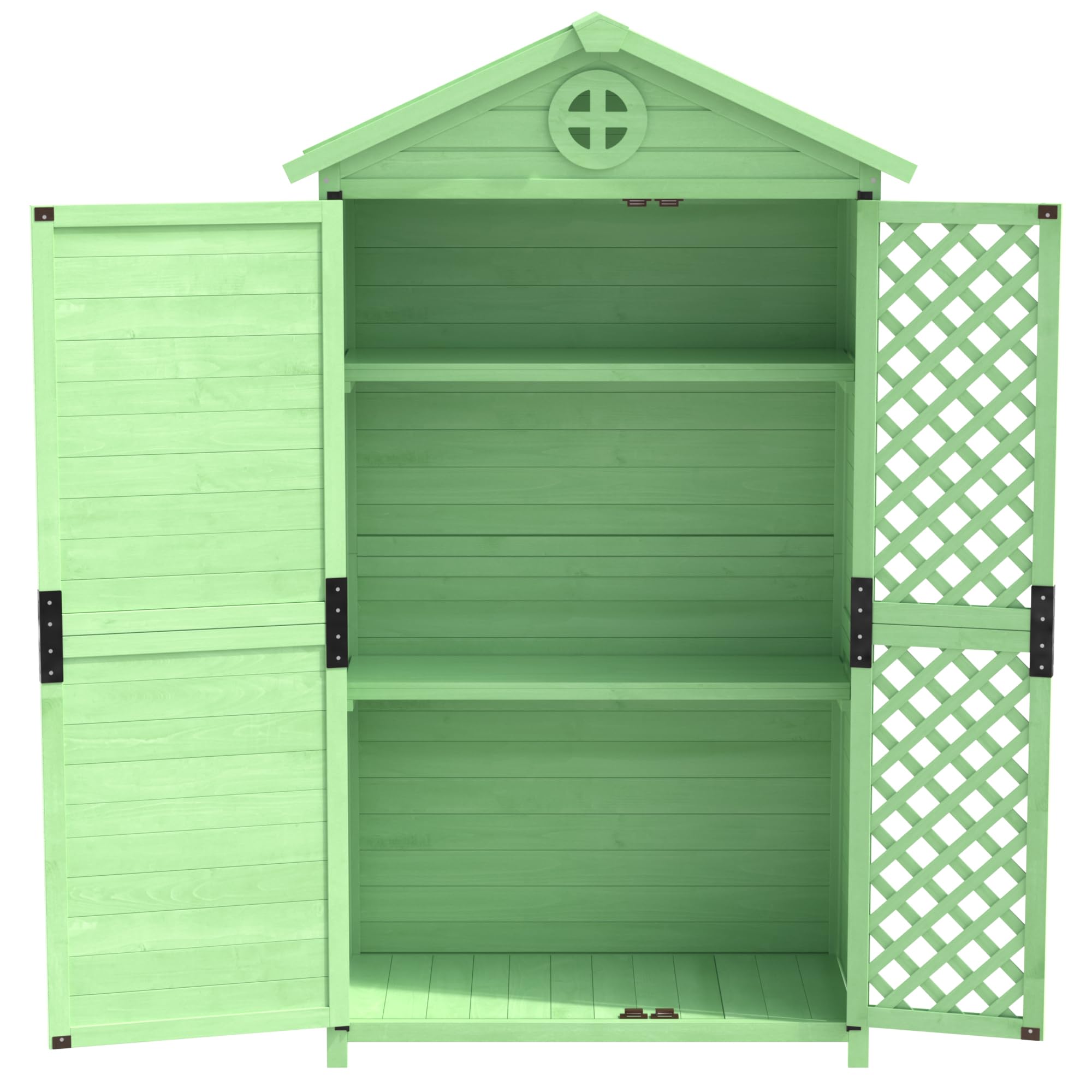 Mobili da giardino in legno, per esterni, per giardino, terrazza, non sbiadisce, resistente alle intemperie, senza manutenzione, ecologico, sicuro e protetto (verde)