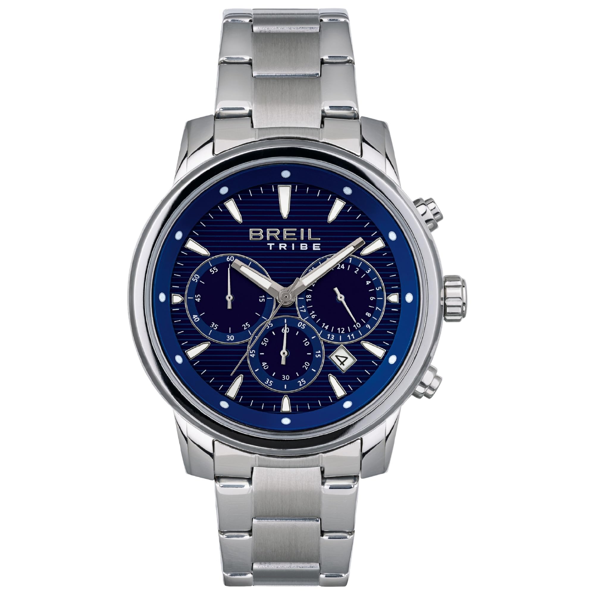 Breil - Men's Watch Caliber Collection EW0510 - Men's Watch Gent with Analogic Black Dial - PE902 SUNON Movement - 3H Quartz - Stainless Steel Mesh Watch Band