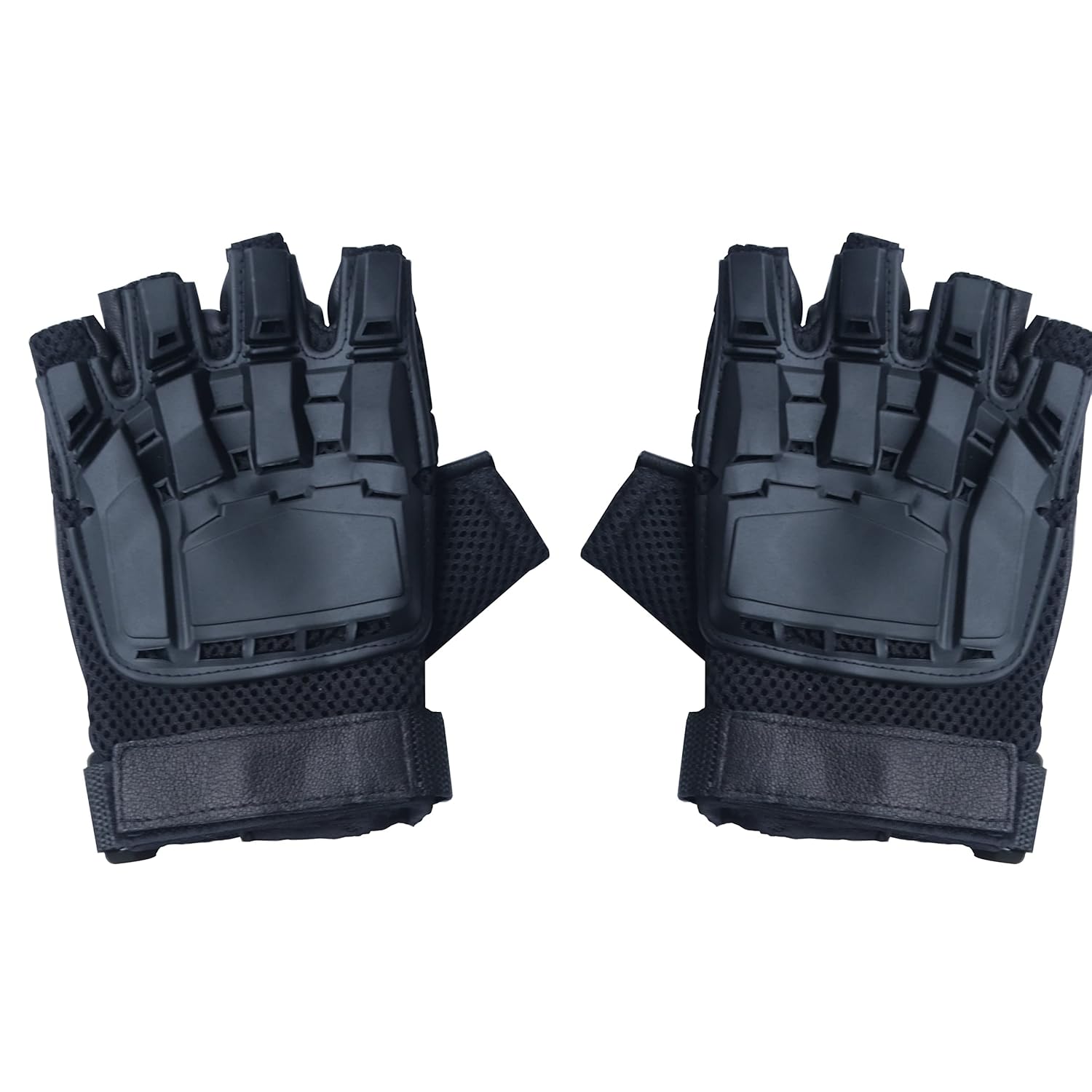 NIKAVI B5 Outdoor Transformers Half Finger Gloves Sports Riding Protective Fighting Gloves Palm Protection Wear-Resistant 