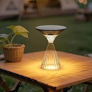 LUTEC Cordless Table Lamp, Solar Table Light Waterproof Outdoor Indoor L...
