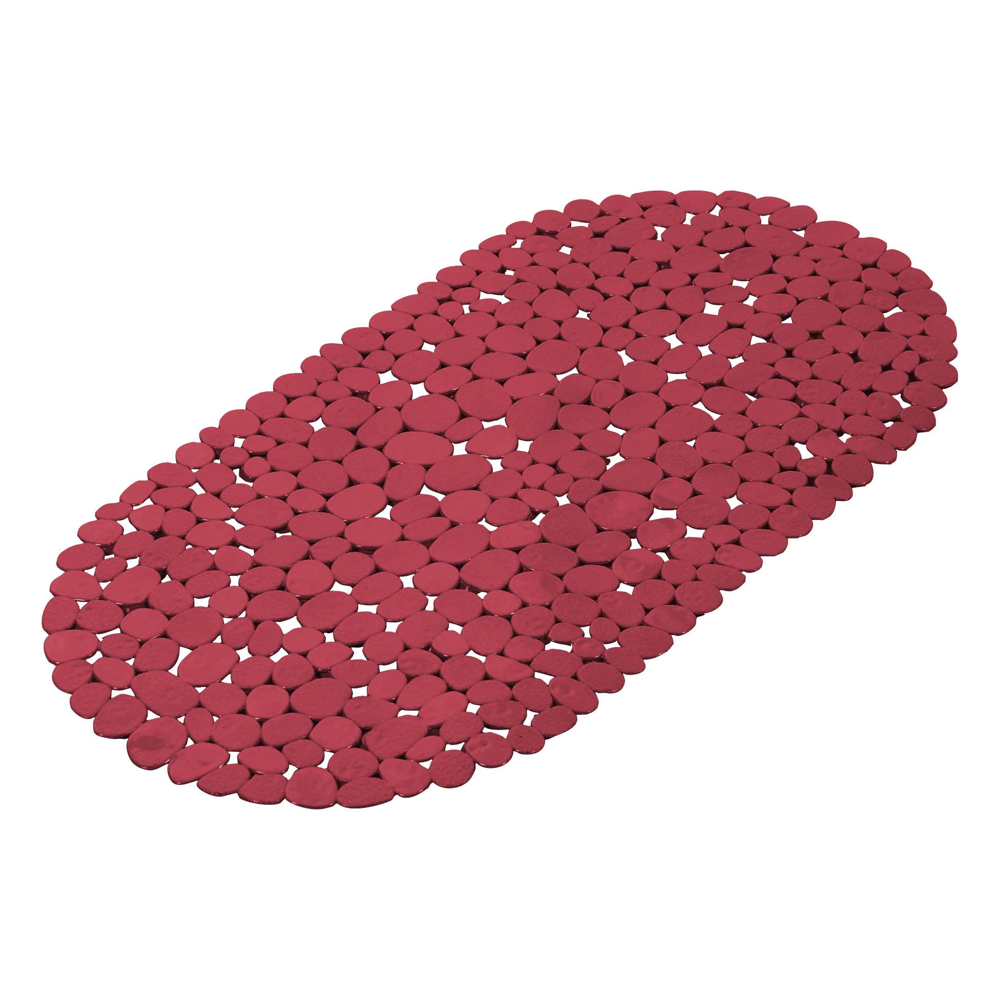 douceur d'intérieur, Bath Mat 36 x 69 cm Raspberry, PVC, Vitamin