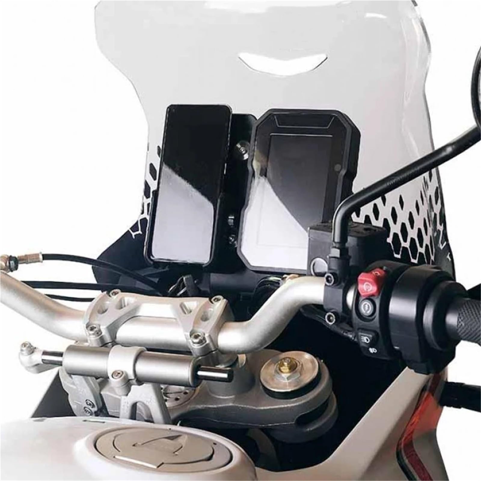 Motocyklowy uchwyt nawigacyjny GPS Uchwyt antywstrząsowy do telefonu komórkowego, pasujący do Ducati Desert X, akcesoriów GPS, stabilizatora GPS do i nawigacji Uchwyt GPS