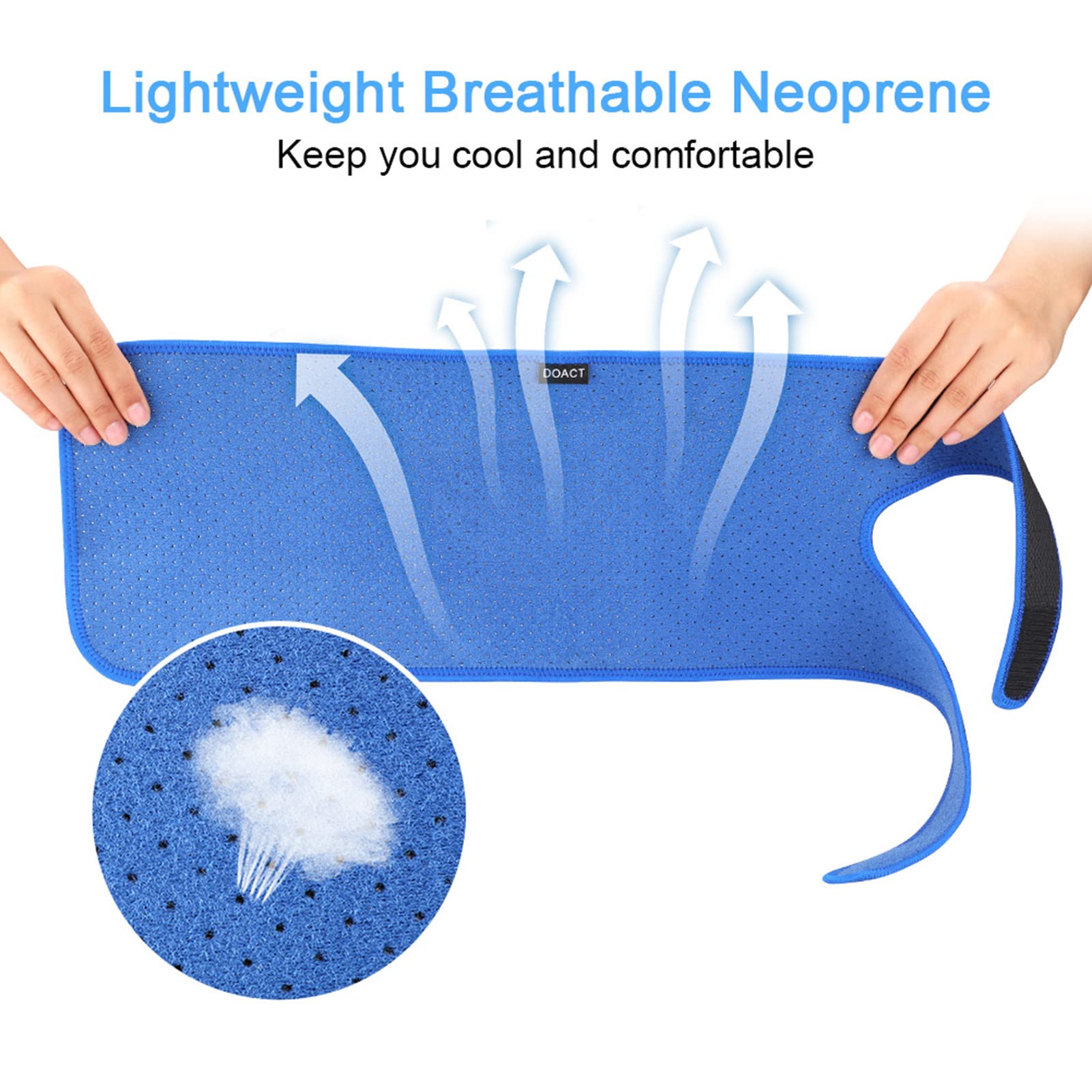 Bakerdani Fascia Per Coscia In Neoprene: Compressione E Calore Per Aumentare Il Sudore In Allenamento (Uomo/Donna) - 5