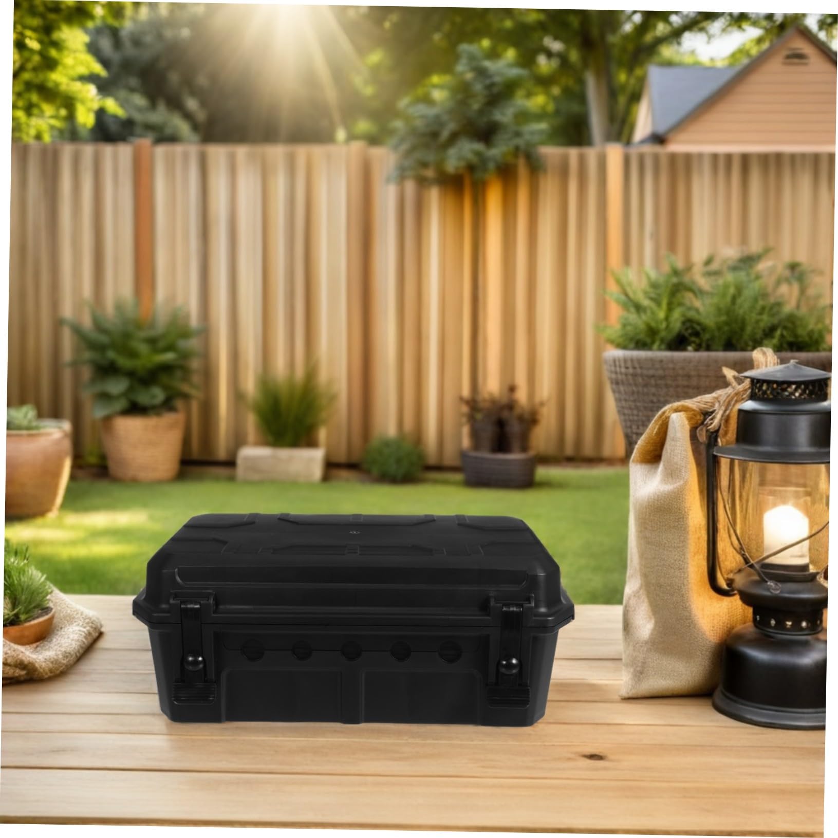 Scatola Stagna Elettrica per Esterni con Coperchio Resistente alle Intemperie Capiente per Prolunghe e Prese Adatta per Giardino Illuminazione Esterna e Attrezzature da Esterno