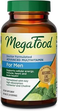 MegaFood Advanced Multivitamin for Men, Doctor Formulated, 60 Tablets