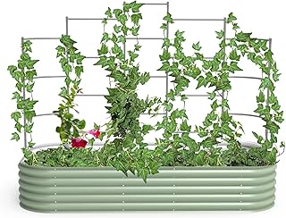 Vego garden Modular Wall Trellis System, Five Section 8.0' Long for 4.0'...