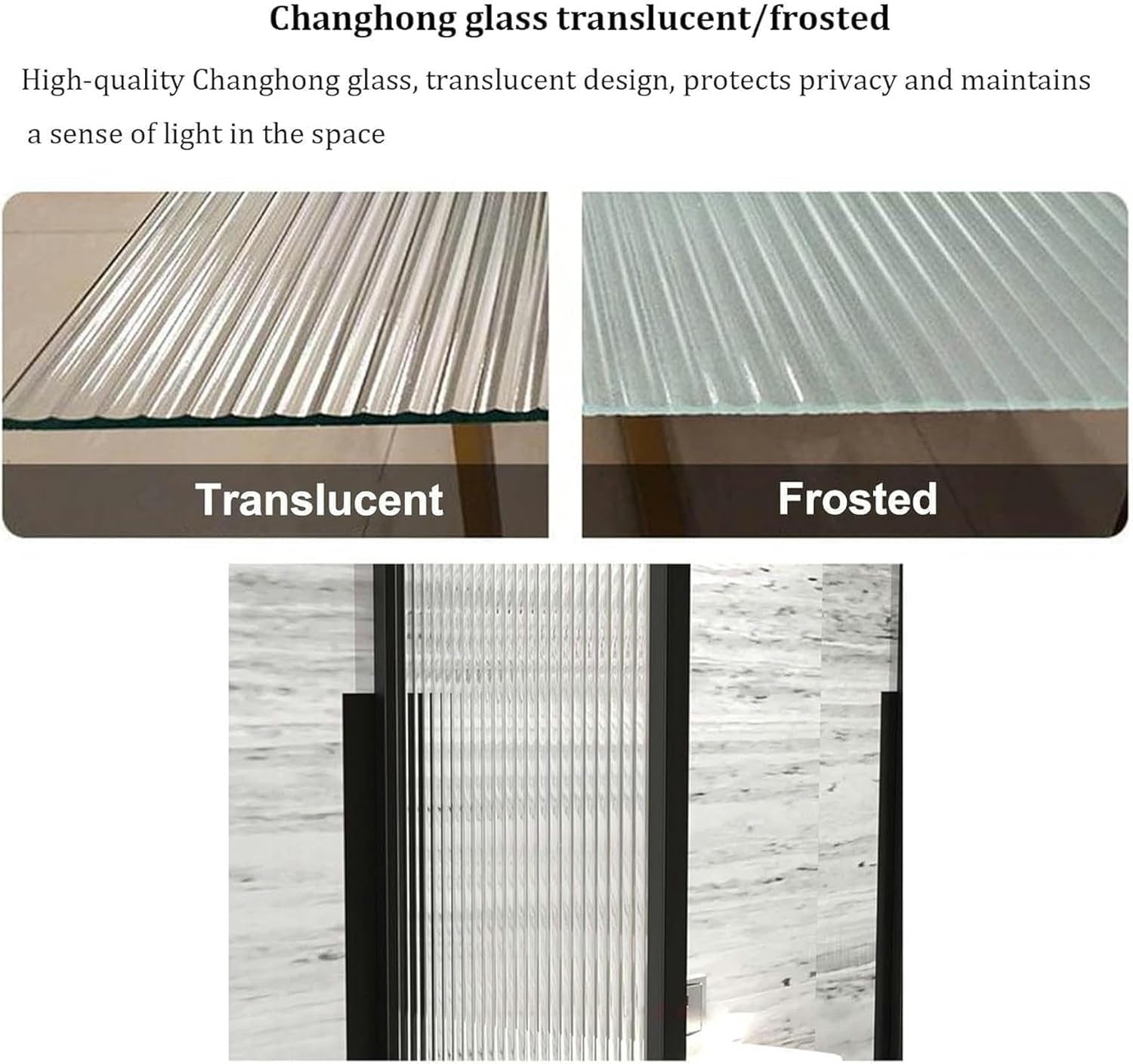 Toilet Partition Wall-Mounted Men Urinal Screen Toilet Partition, Modern Restroom Urinal Partition Divider Screen, Stainless Steel Frame and Translucent Glass Panel Partition-1