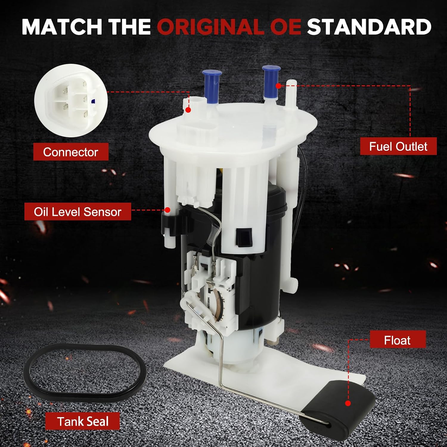 E8662M Electric Fuel Pump Module Assembly Compatible with Hyundai Santa Fe 2003-2006 2.4L L4 3.5L V6 Replaces# 31110-26350 FG1257 P76404M SP3012M