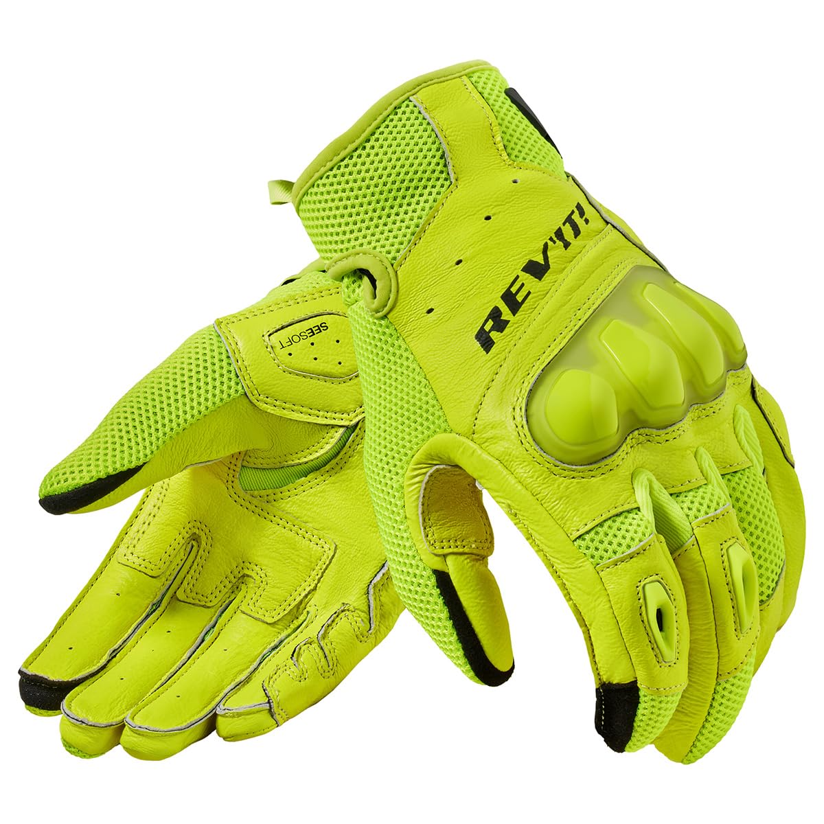 REV'IT! Revit Ritmo Guanti da moto, giallo neon, XL