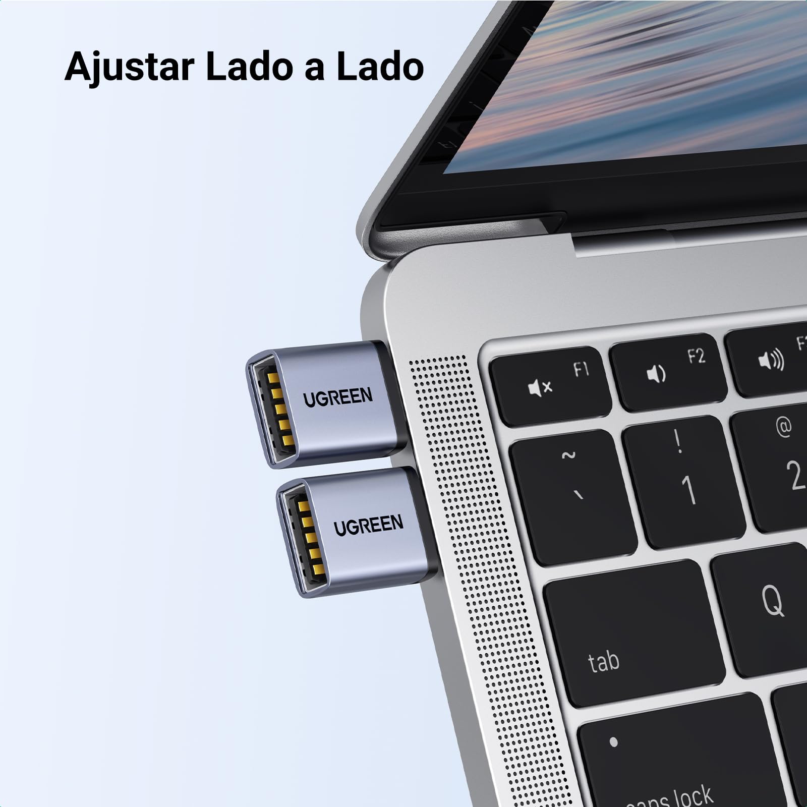 UGREEN Adaptador USB a Tipo C 3.2 10Gbs 2 Piezas Macho a Hembra Conversor USB C OTG Thunderbolt 3