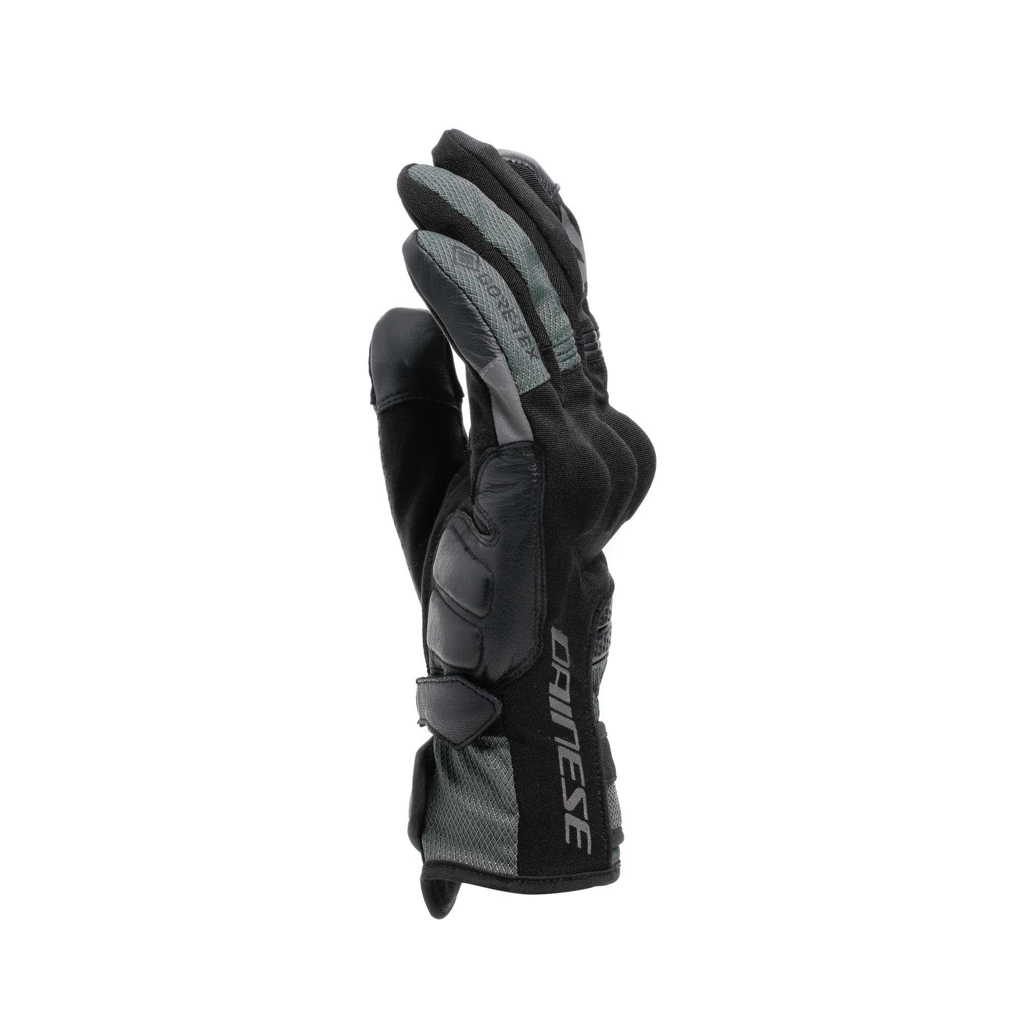 Dainese - Teyde Gore-Tex Gloves, wodoodporne rękawice motocyklowe, męskie, czarne/zieleń wojskowa, XS