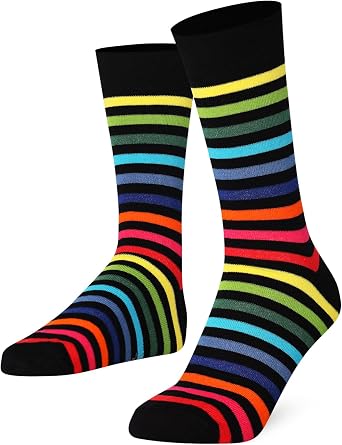 Mysocks Unisex Extra Fine Combed Cotton Rainbow Socks | Seamless Toe | Reflect Your Style | Make Your Steps Enjoyable