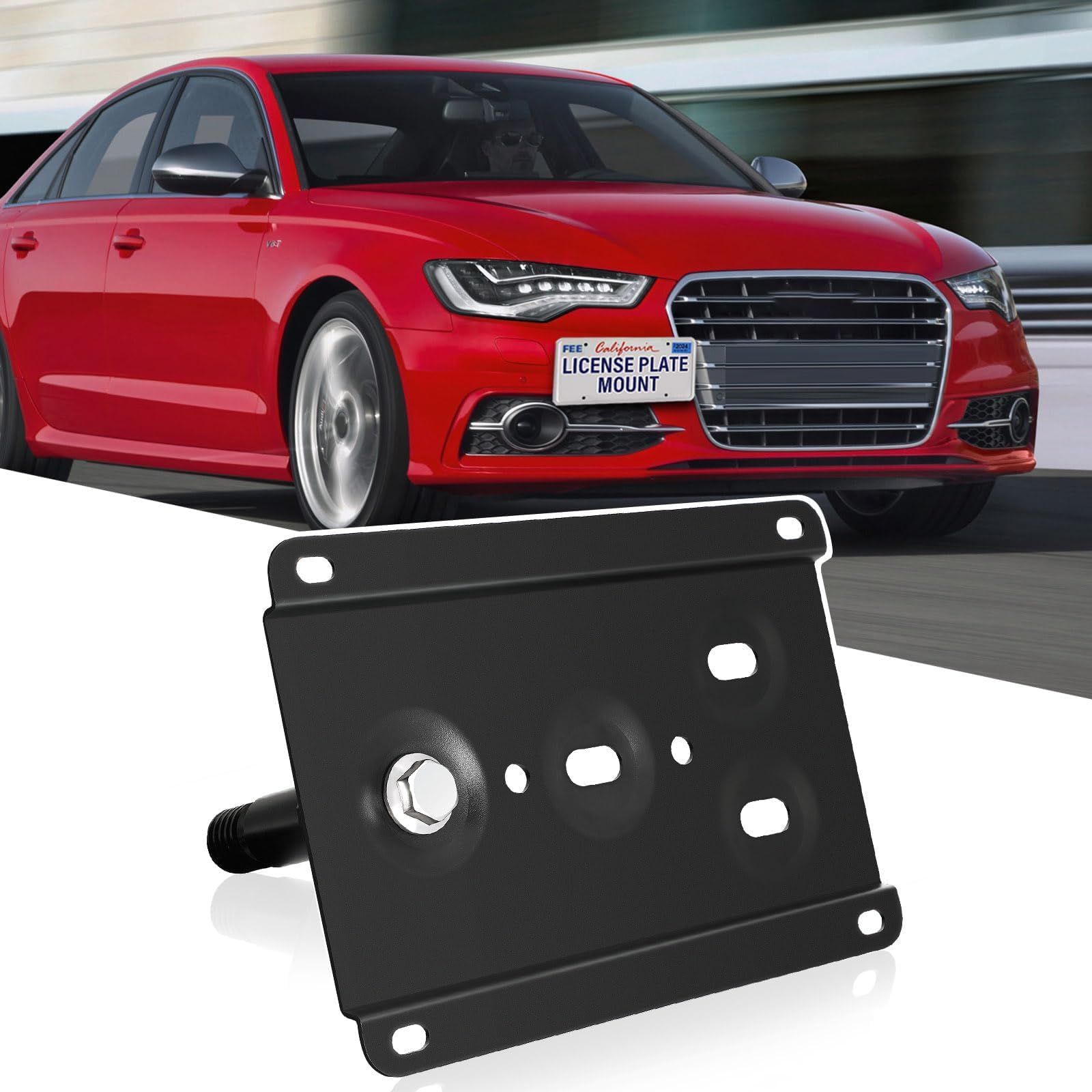 Amazon.com: Front Bumper Tow Hook License Plate Mount Compatible