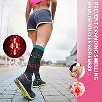 Vista 90 de Sooverki - Calcetines de compresión de cobre para circulación, para mujeres y hombres, 6 pares, para correr, atletismo, medicina, enfermería, viajes
