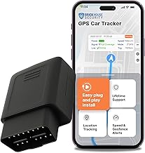 Brickhouse Security GPS Tracker for Vehicles- TrackPort OBD II Tracking Device- Tracker for Car Location and Speed- Mini OBD GPS Tracker for Vehicles- GPS Trackers- Subscription Required