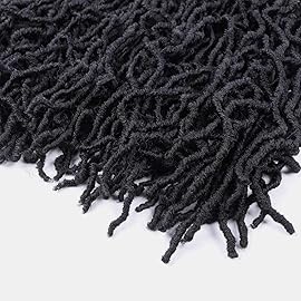 24 Inch Soft Locs Crochet Hair Pre Looped 6 Packs Faux Locs Crochet Braids for Butterfly Locs Dreadlocs Synthetic Hair For Black Women (1, 24 Inch (Pack of 6))