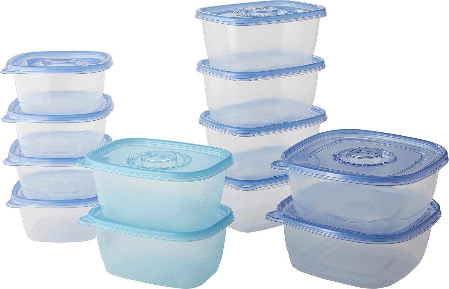 GladWare Food Storage Containers, Family Variety Pack, 24 Count Set | With Glad Lock Tight Seal, BPA Free Containers and Lids in a Variety of Sizes to Hold and Store Food 12 Count (Pack of 1) Family Variety Storage