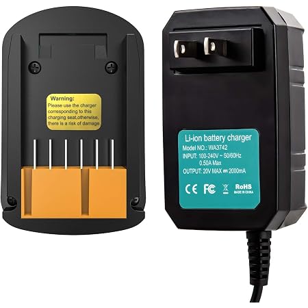 Worx WA3732 / WA3742 Battery Charger – 18V & 20V Lithium, For WA3520, WA3525, WA3512 – 110V - View #5