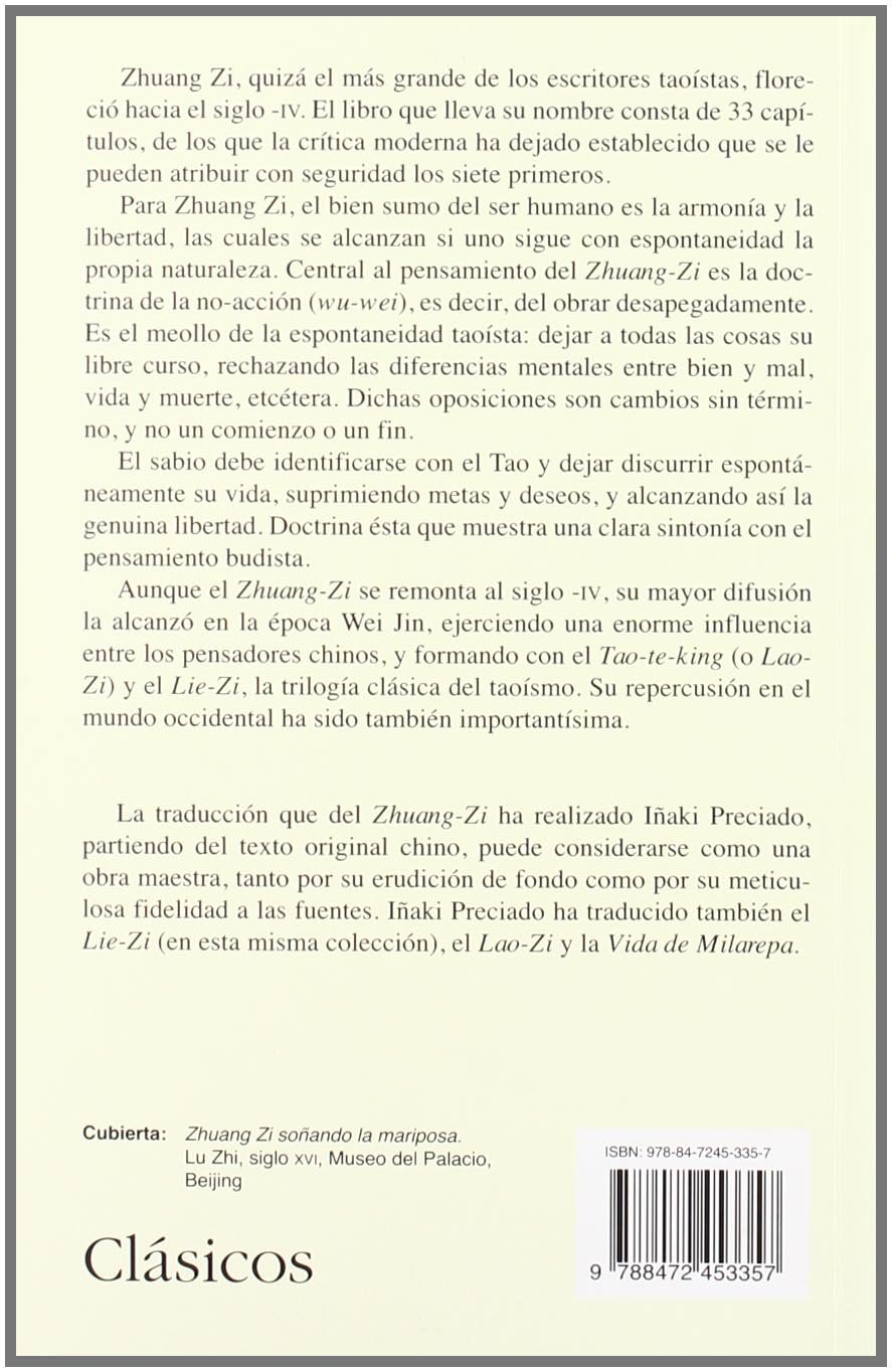 Zhuang Zi: "Maestro Chuang Tsé" (Clásicos)