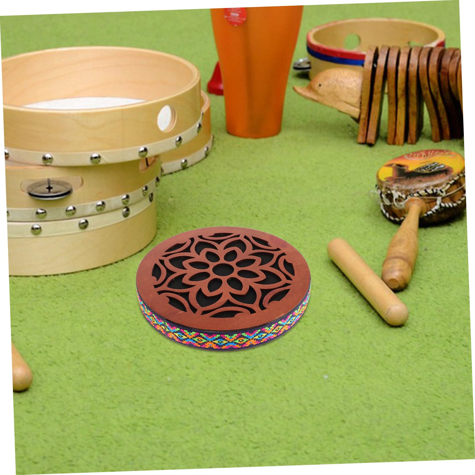 Strumento Di Percussione Portatile Legno Per Meditazione e Relax Ocean Drum Per Suoni Rilassanti e Terapia Del Suono Per Yoga e Guarigione Con Effetto