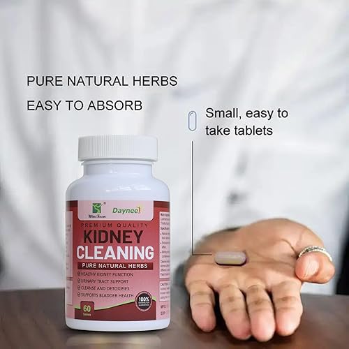 Miniatura 6 de Tableta de limpieza renal, restauración renal y suplemento de salud renal para apoyar riñones y tracto urinario saludables, 60 tabletas