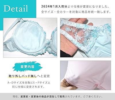 Amazon | [スマイル ララ] ブルー A70 レディース ブラ ブラジャー