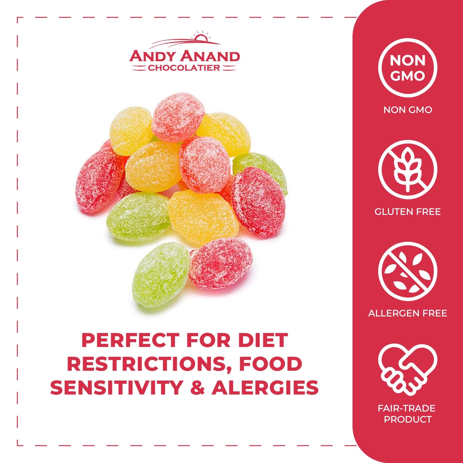 Buy Andy Anand Sugarfree Assortment of Gummies, Hard Candy, Spirals