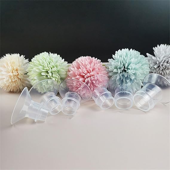 Pump Kits, Silicone Flange Inserts for Breast Pumps Electric Breast Pumps Shield Nipple Tunnel Narrow Connector Feeding Essential - 25MM