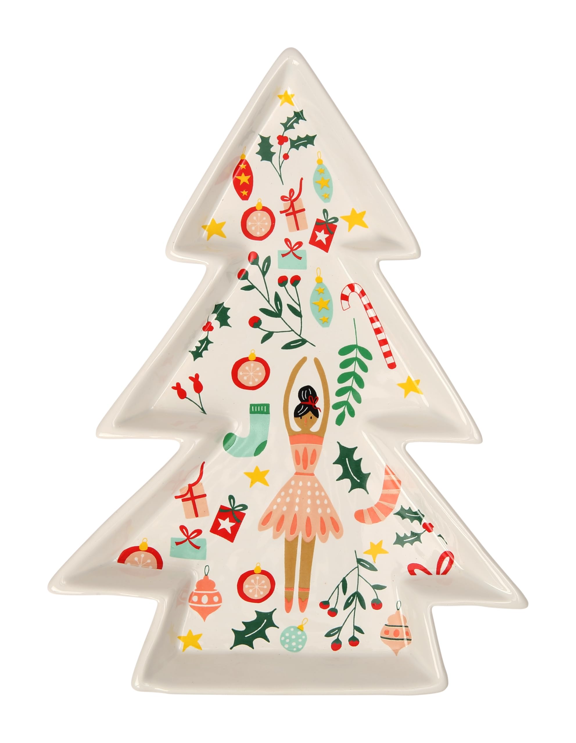 Dexam Nutcracker Tree Snack Bowl, White