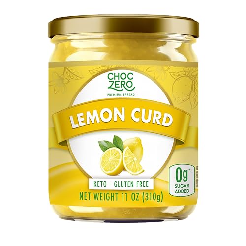 ChocZero Lemon Curd, Sugar Free Lemon Curd for Baking, Keto,