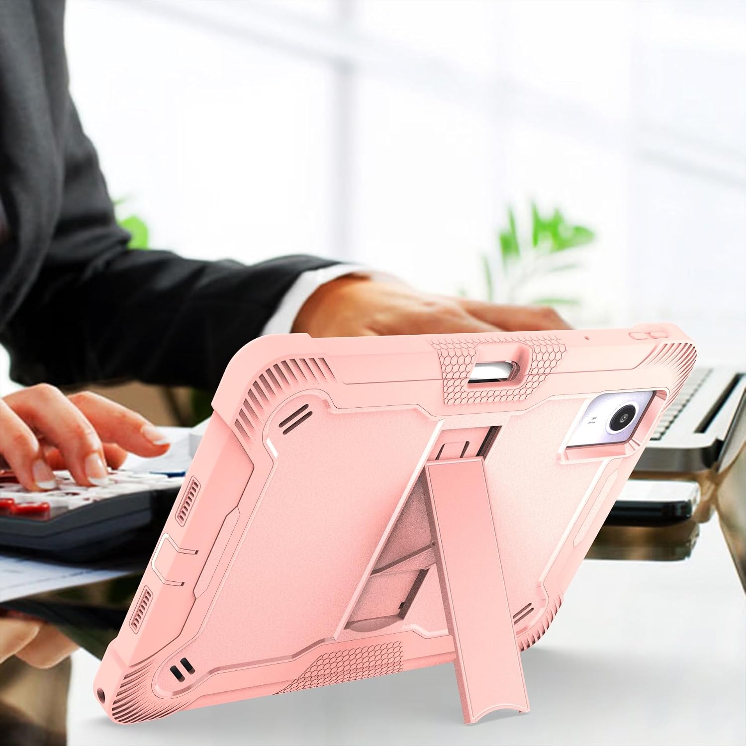 Case Compatible with Lenovo idea Tab 11 2025/Tab K11 Gen 2 Tablet, 11 inch with Stand Anti-Shock Dual Layer Case for Lenovo idea Tab 11-Rose Gold for Motorola Moto pad 2026 image 4