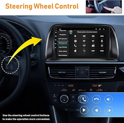 Miniatura 8 de Estéreo de coche Android 11 2G+32G para Mazda CX-5 2012-2015 con Apple Carplay Android Auto, pantalla táctil de 9 pulgadas con navegación GPS, WiFi,