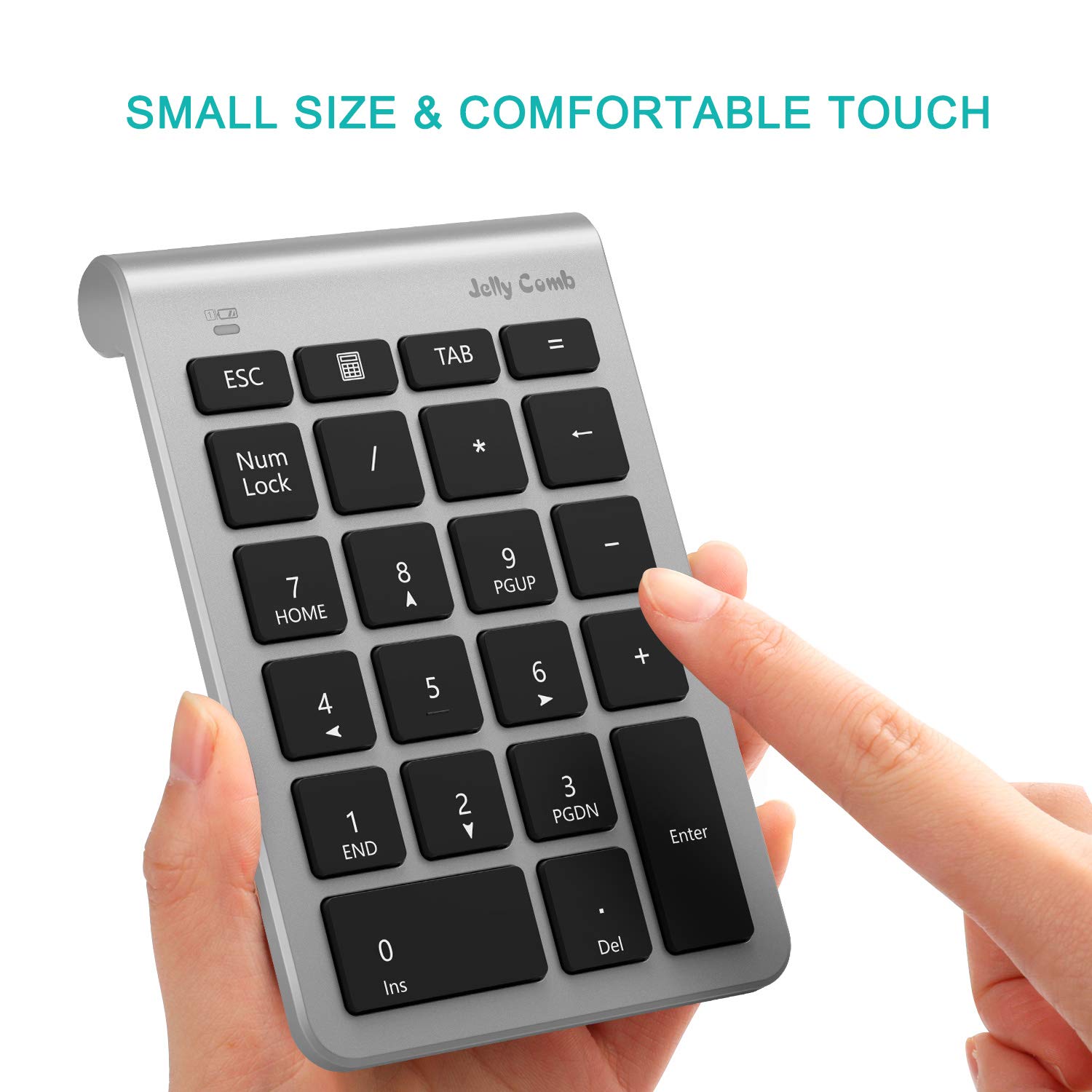 Numeric Keypad, Jelly Comb Portable Slim USB Number Pad Keyboard with