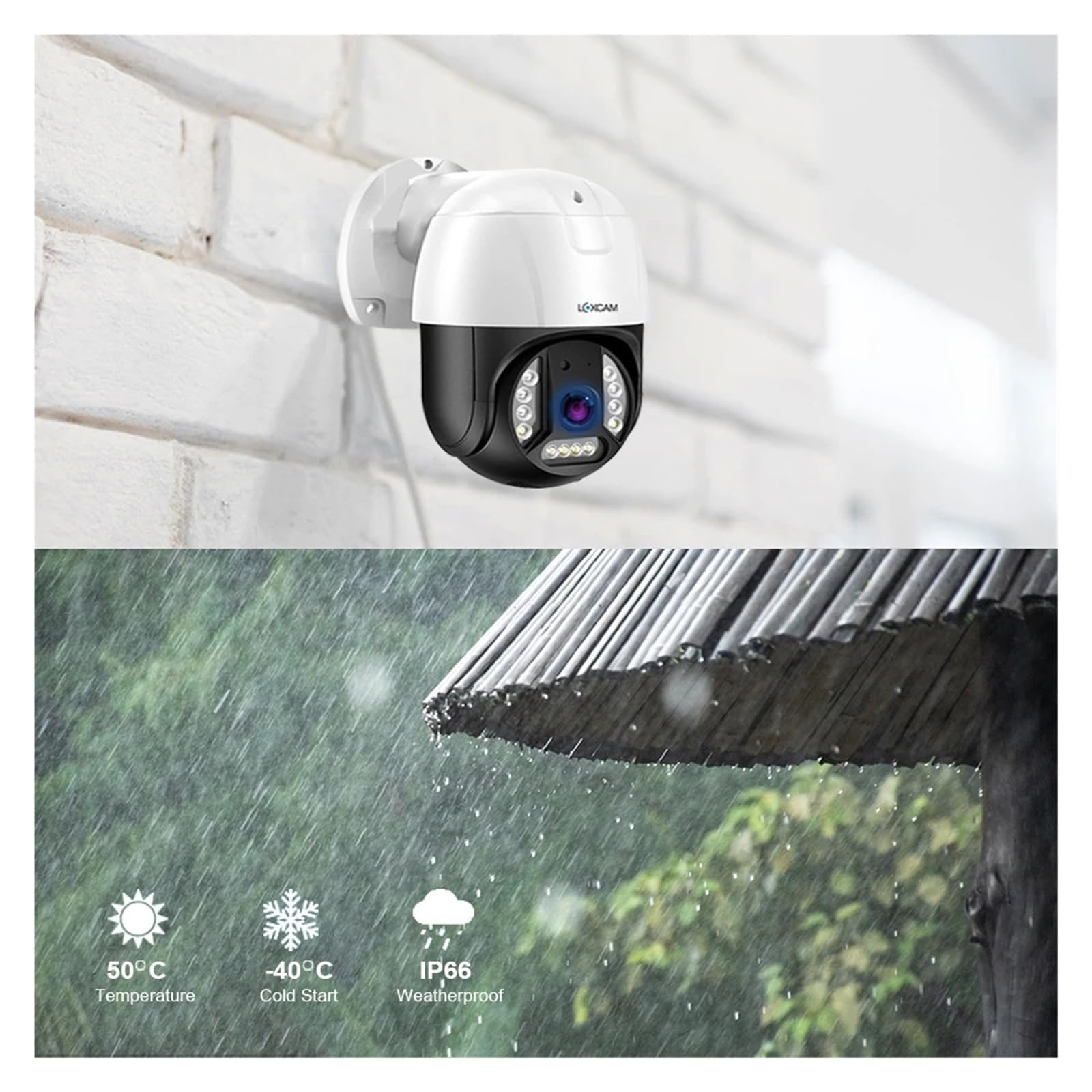 Sistema de cámaras de Seguridad 4K PTZ, Kit NVR, 8 Canales, 8MP, PoE(4T,8MP 8PCS Camera)