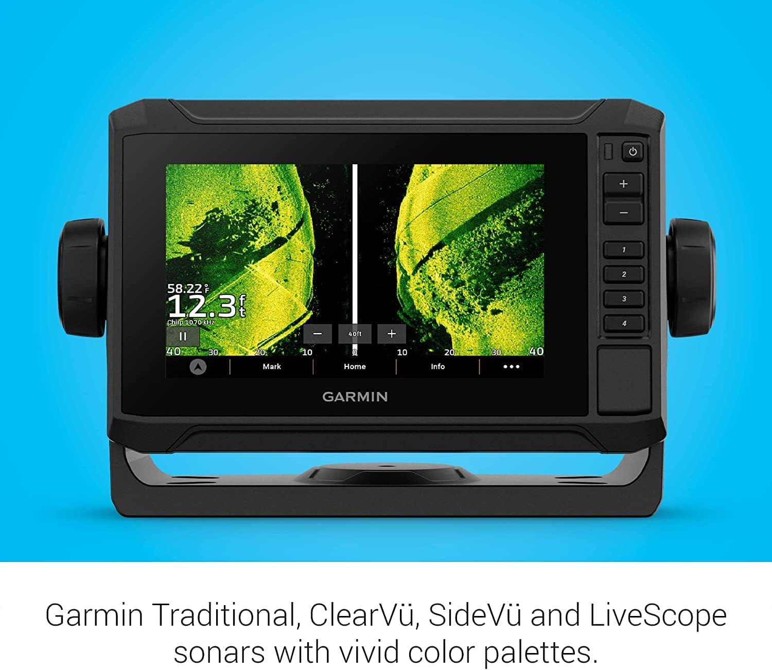 Garmin ECHOMAP UHD2 64sv Chartplotter/Fishfinder Combo with US Coastal Maps w/o Transducer [010-02681-00]